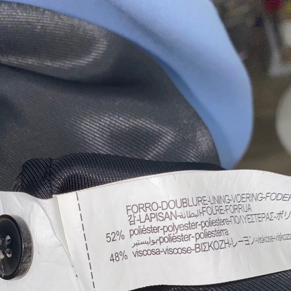 Zara Double Breasted Blazer in Periwinkle Blue - Picture 8 of 9